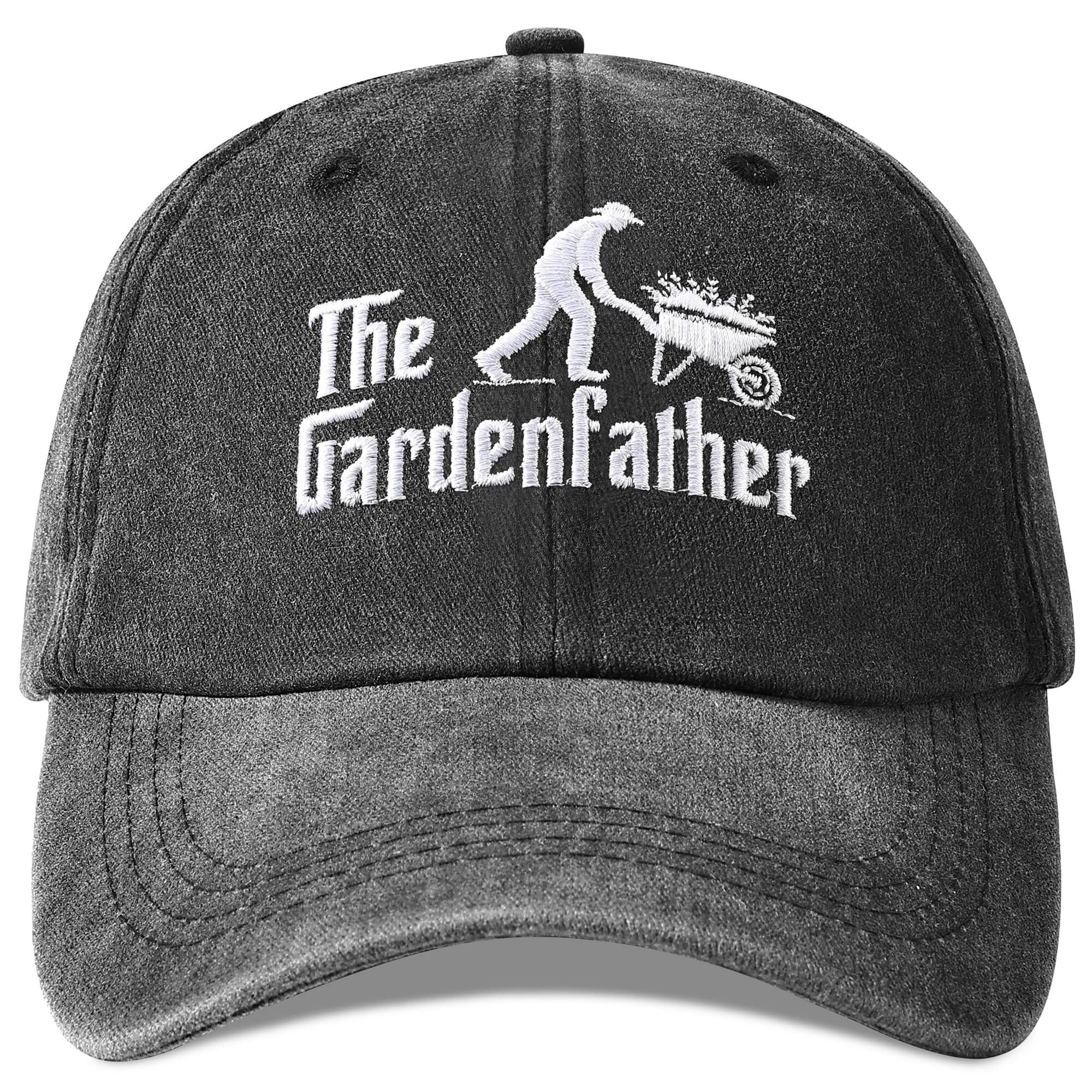 Jeasona Funny Gardening Hat | The Gardenfather Cotton Baseball Cap for Men