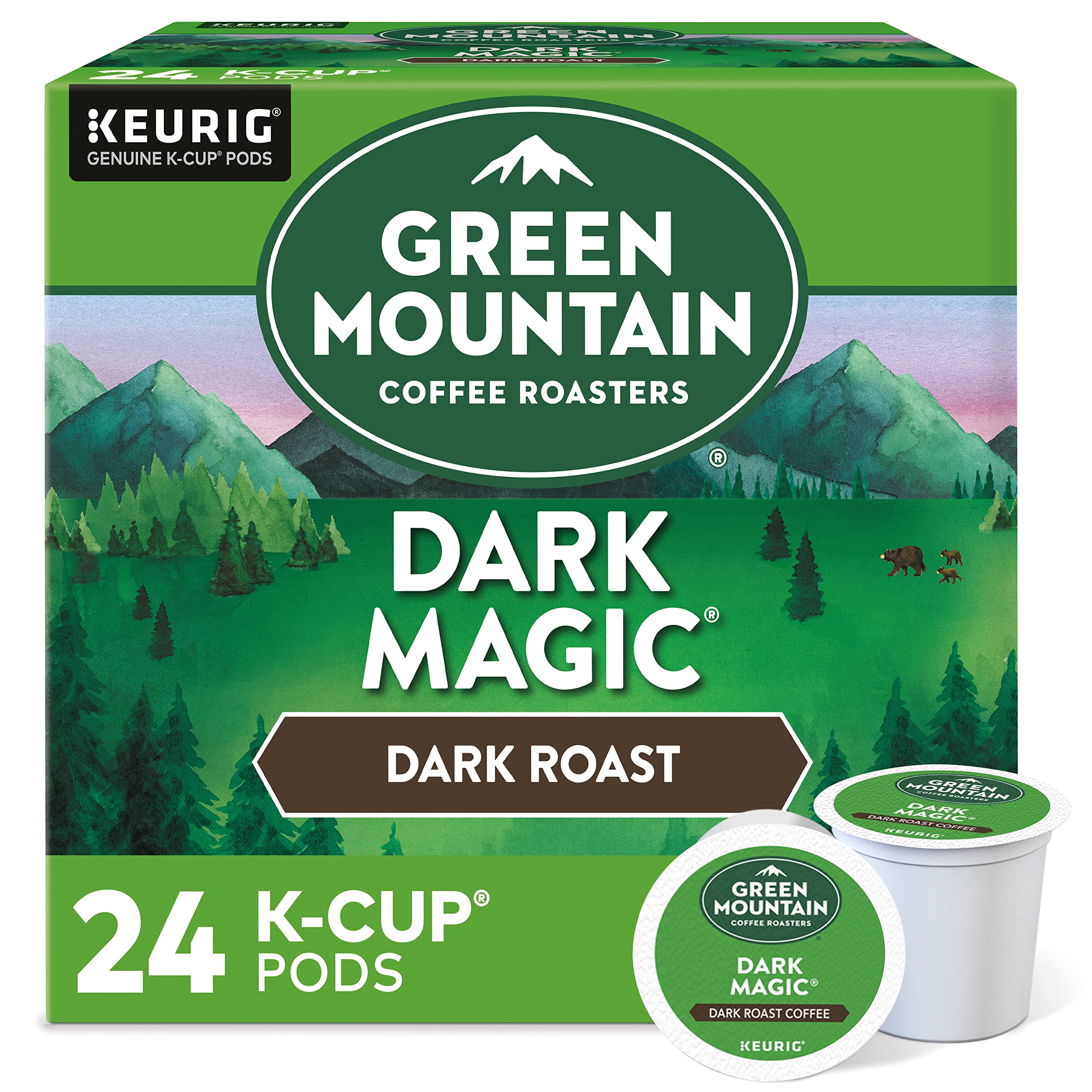 Green Mountain Dark Magic Coffee K-Cup Pods, Dark Roast, 24 Count