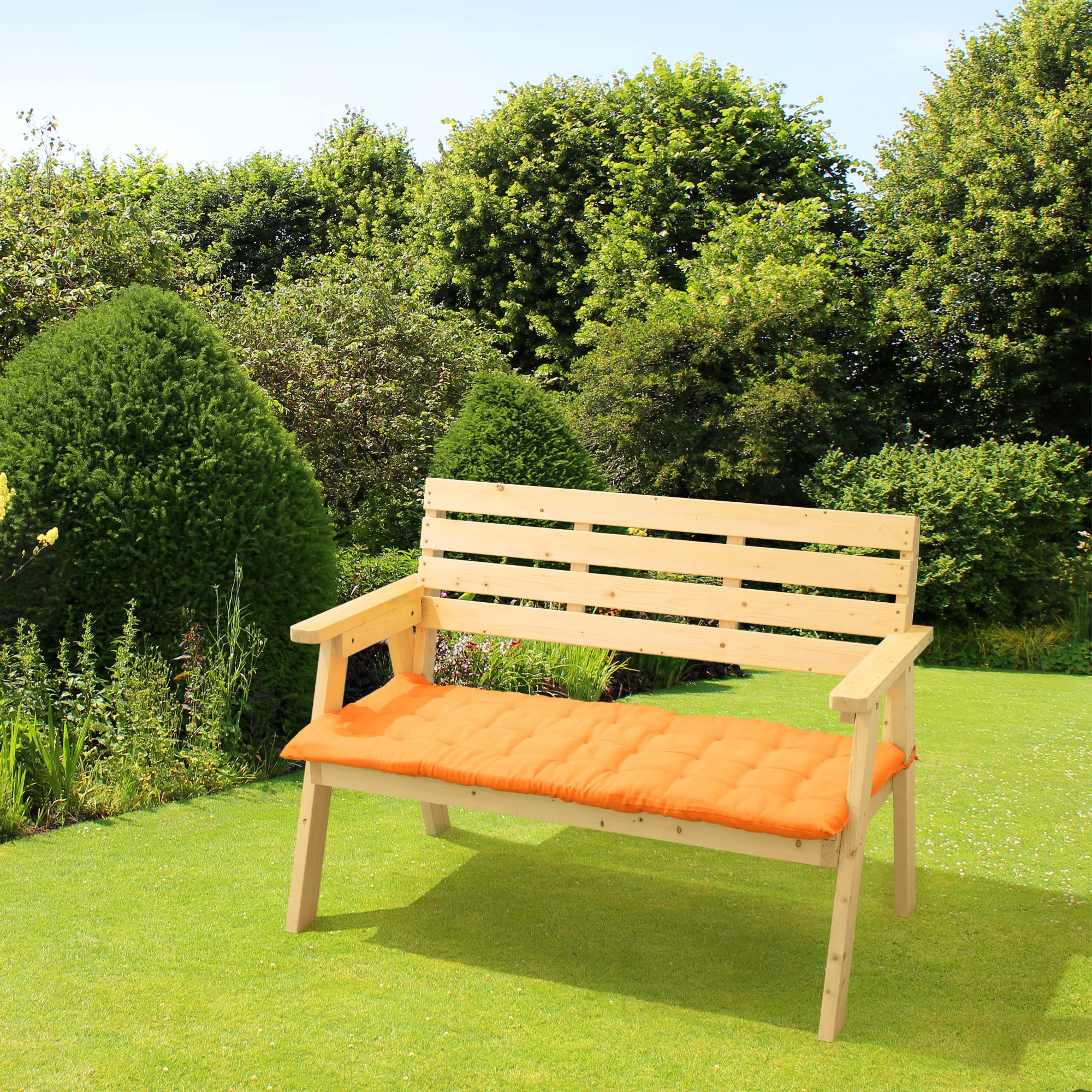JEMIDI Tufted Bench Cushion – Cotton Seat Pad for Pallet Furniture & Windows