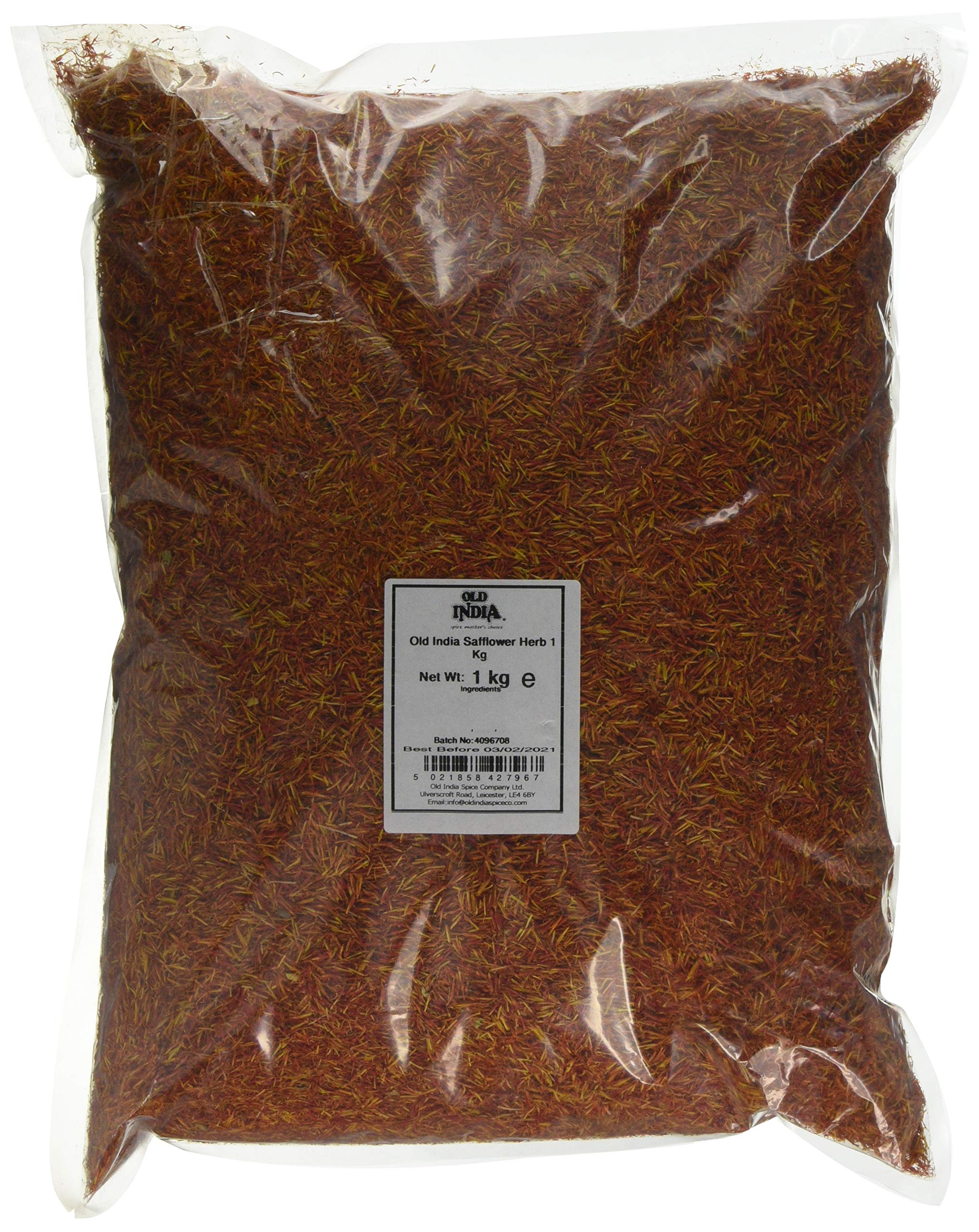 Old India Safflower Herb – 1kg Bulk Culinary Spice by Jolof Store