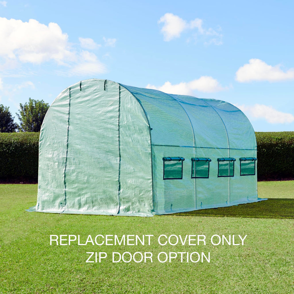 FeelGood UK PT4 Polytunnel Replacement Cover - Heavy Duty UPVC 4x2x2m
