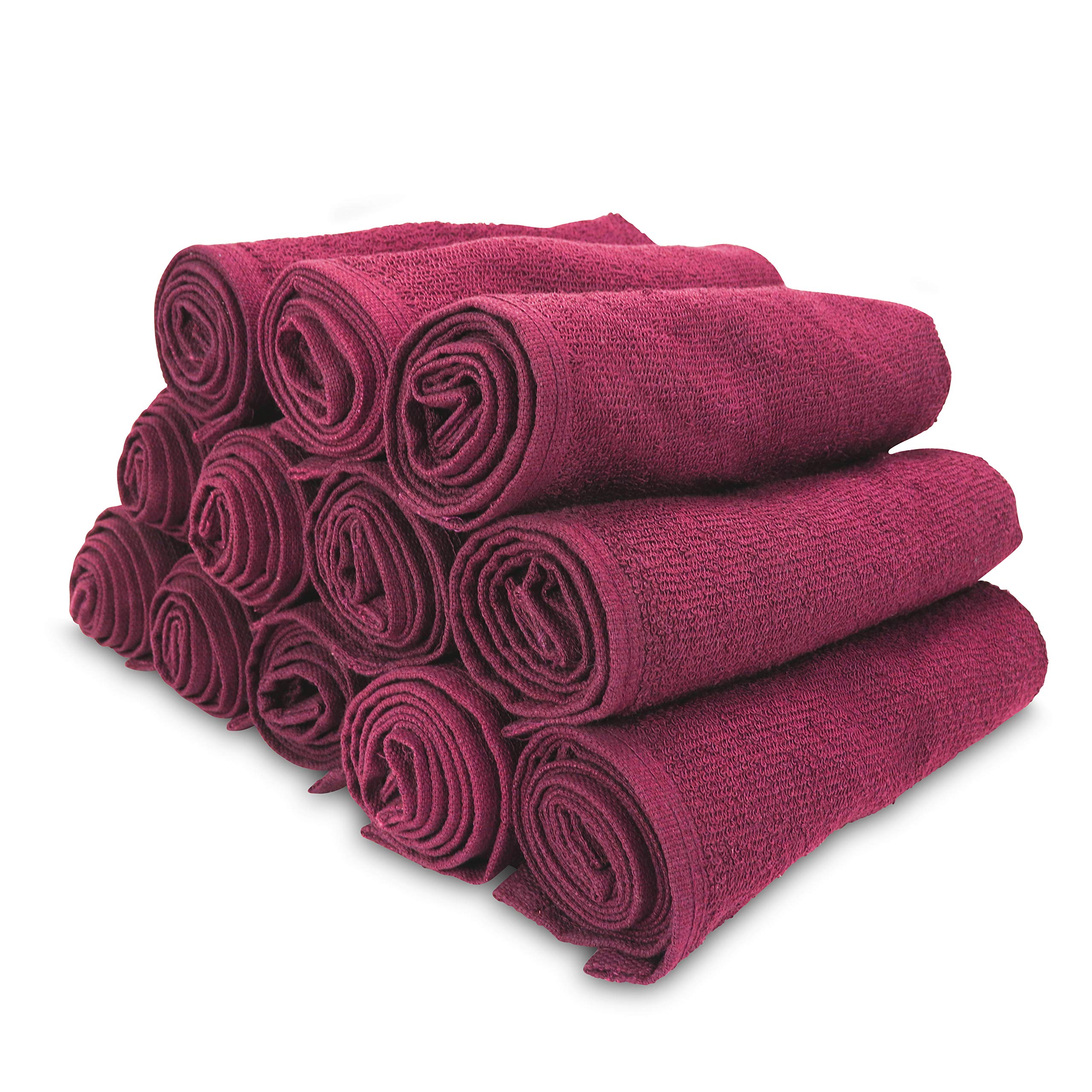 Arkwright Bleach Safe Salon Towels – 12 Pack 100% Ring Spun Cotton