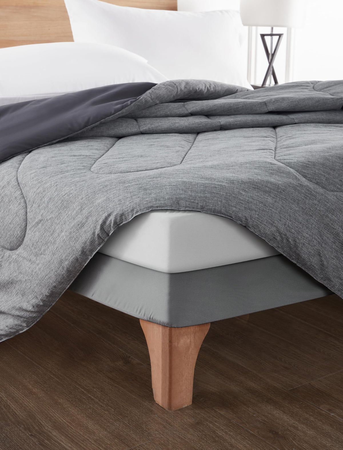 Bed Base Cover 180 x 200 cm White – Soft and Stretchy Fabric – Impeccable Look – Easy to Install - image 5