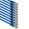 1aTTack.de Cat.6 S-FTP Network Cable – 10m Blue Copper LAN (10 Pack)