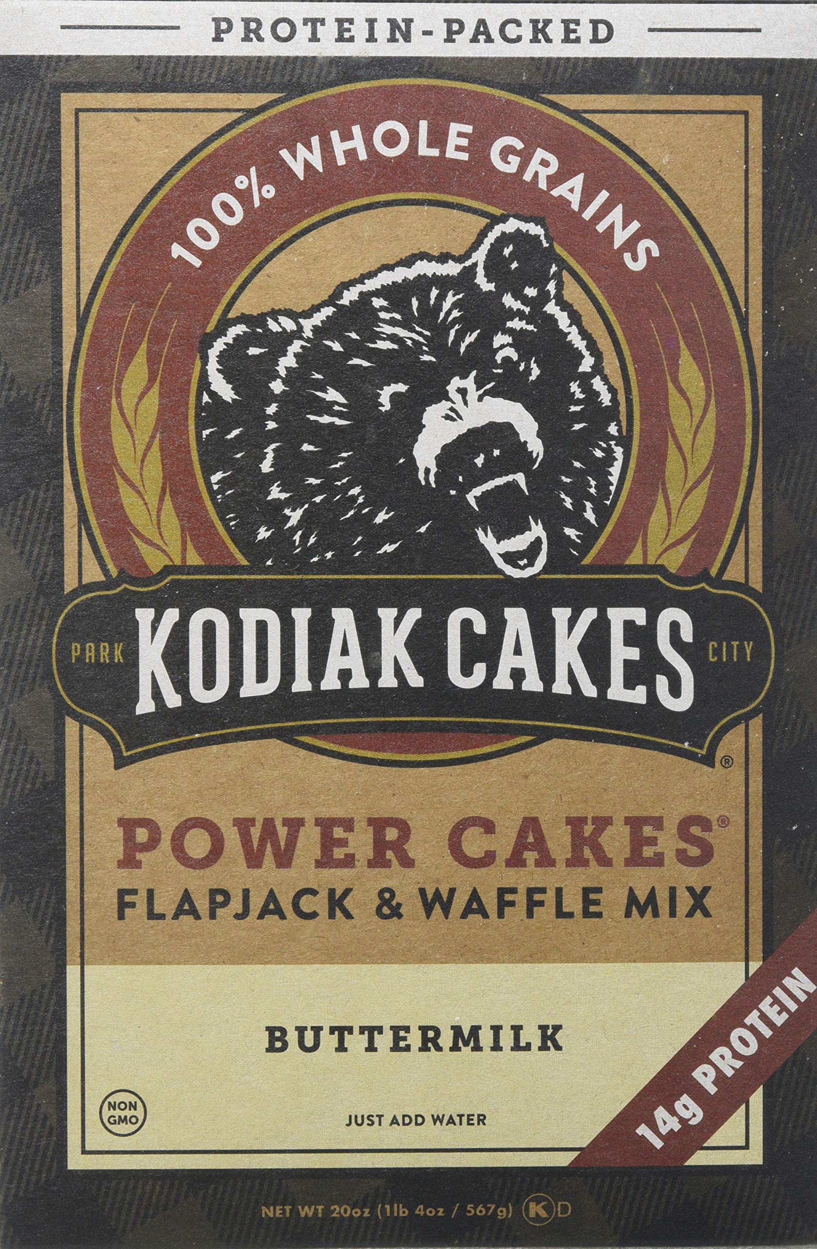 Kodiak Cakes Buttermilk Protein Flapjack & Waffle Mix, Whole Grain, 20 oz