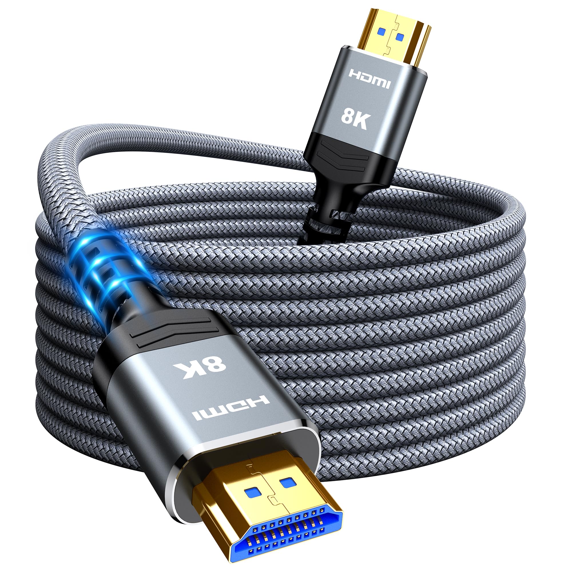 Snowkids 8K Fiber Optic HDMI 2.1 Cable – 20m, 8K@60Hz, 4K@120Hz, HDR10