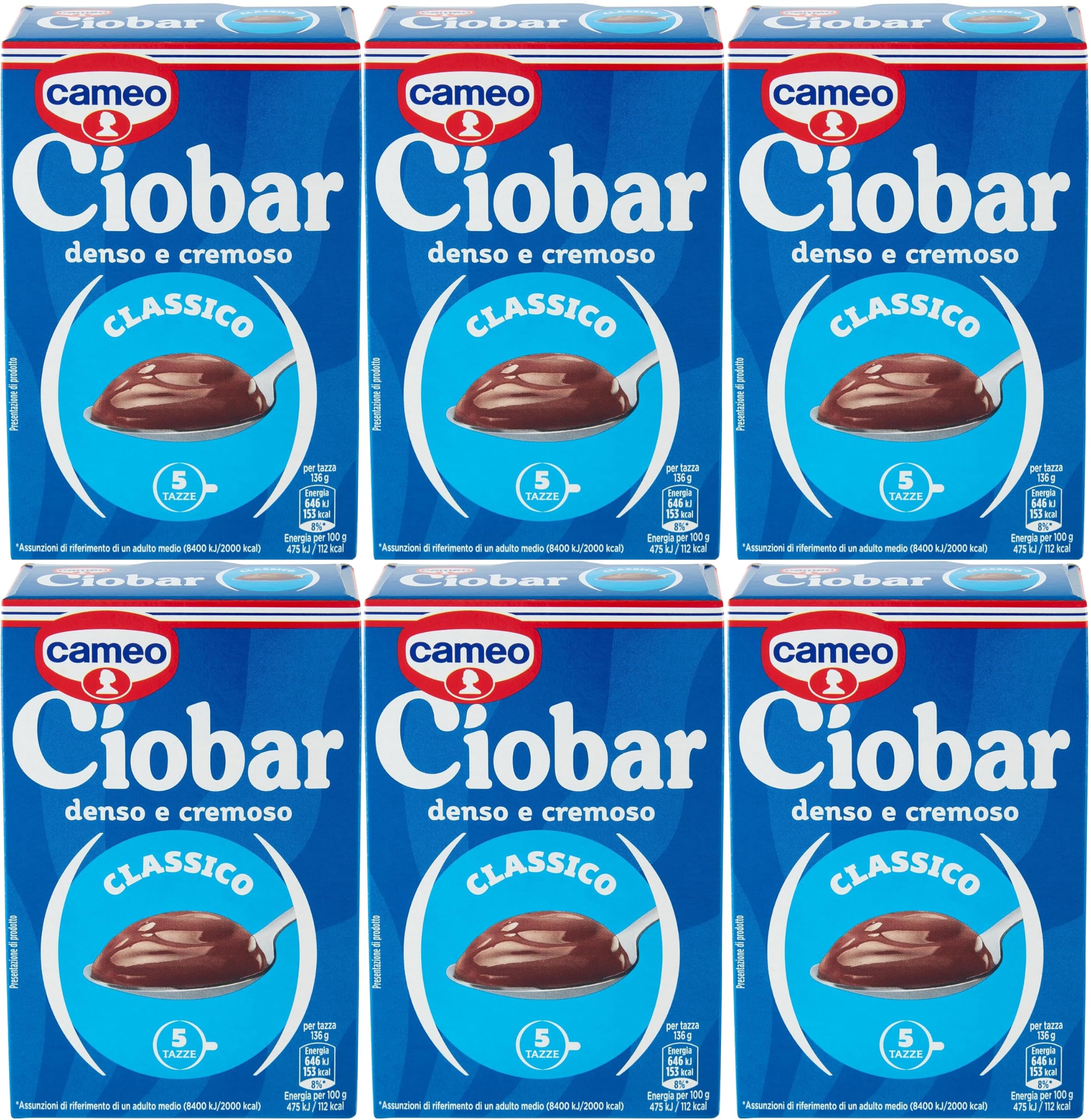 Cameo Ciobar Dark Hot Chocolate Drink – Thick & Creamy Cocoa, 30 Sachets