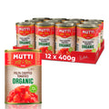 Mutti Organic Chopped Tomatoes - Italian Canned Tomatoes, 400g (Pack of 12)