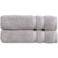 Christy Chroma Grey Bath Towels – Set of 2 Heavyweight 675GSM Cotton