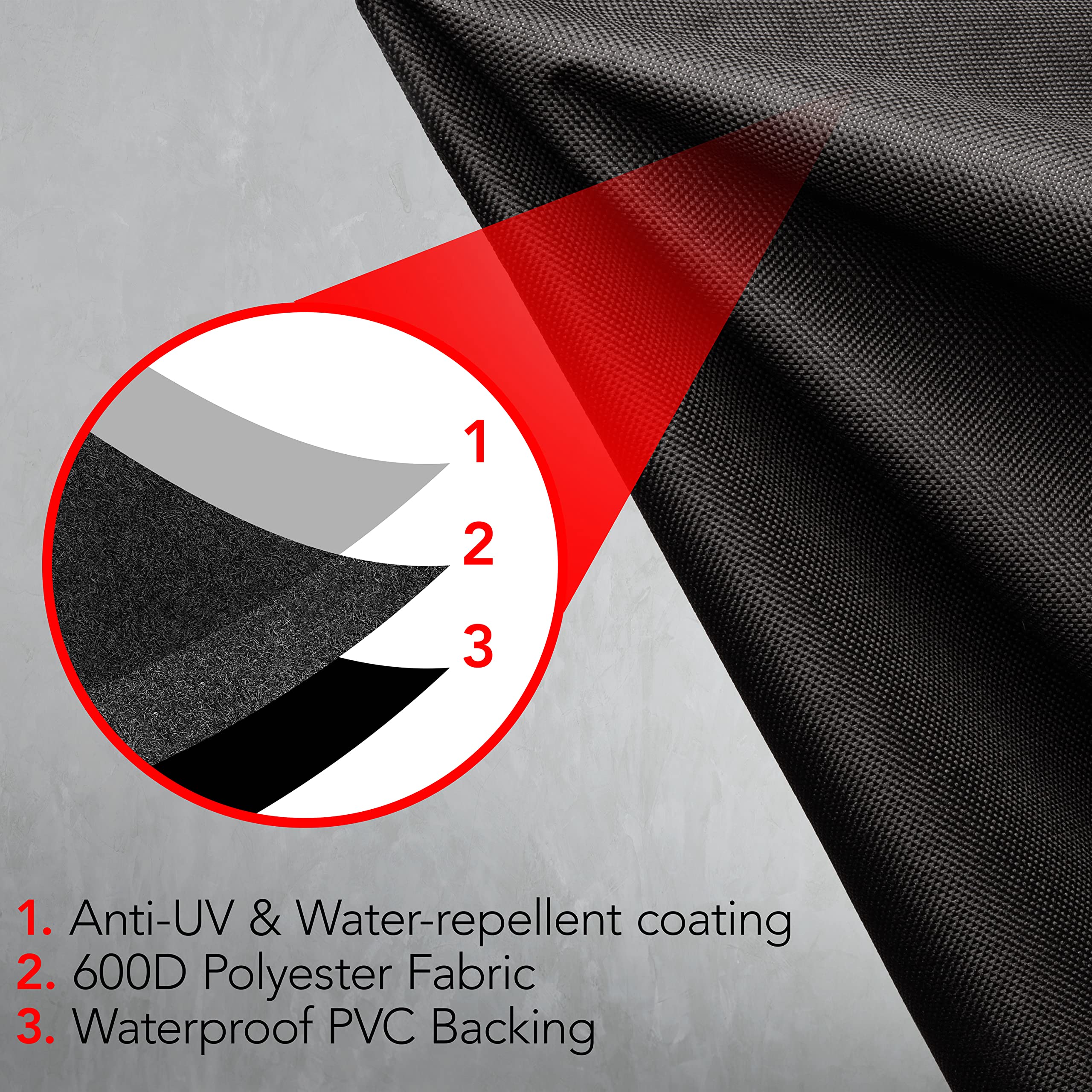 GrillTough Heavy Duty BBQ Grill Cover - Waterproof & UV Resistant