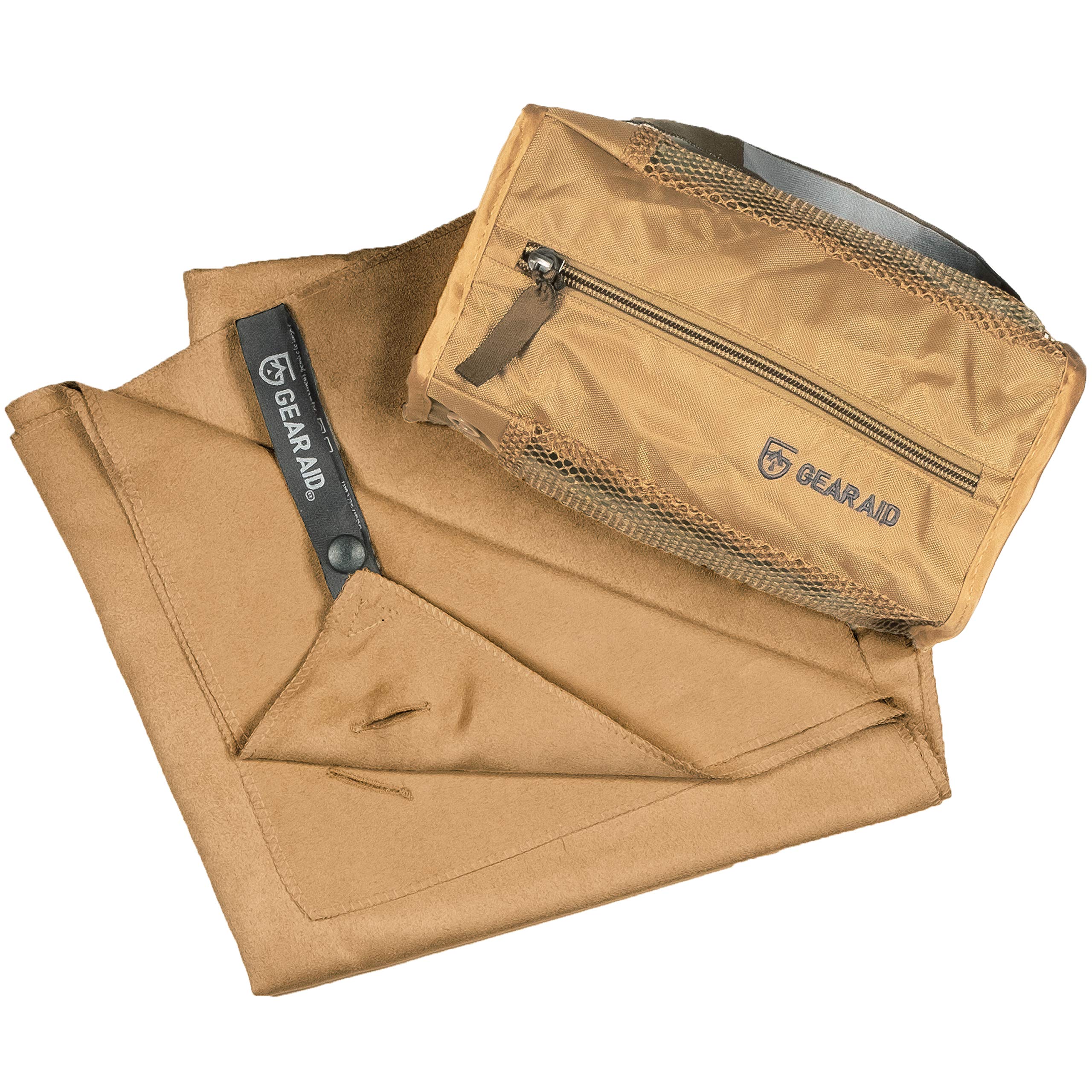 Gear Aid Microfiber Handtuch – Antibakteriell, Coyote, 50 x 100 cm
