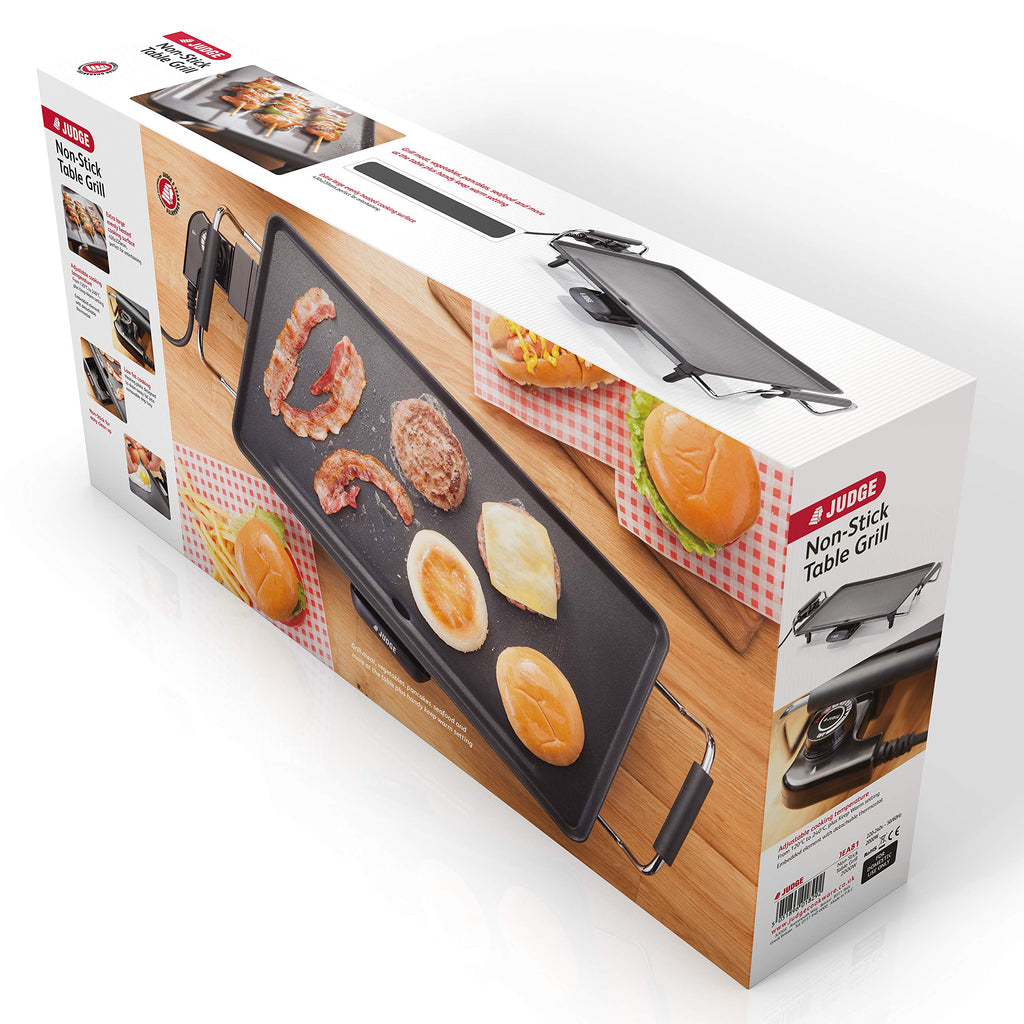 Judge Electric Teppanyaki Table Top Grill – 2000W Non-Stick Hot Plate