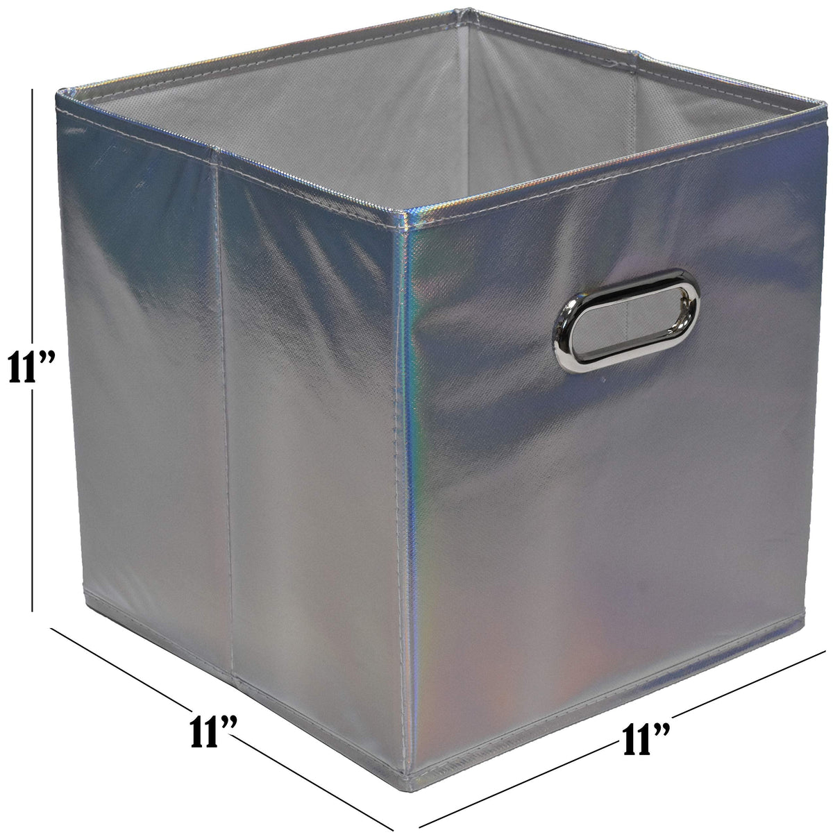 Handy Laundry Foldable Cube Storage Bins - 6 Pack Decorative Fabric Storage are Collapsible & Great Organizer for Shelf, Closet - image 2