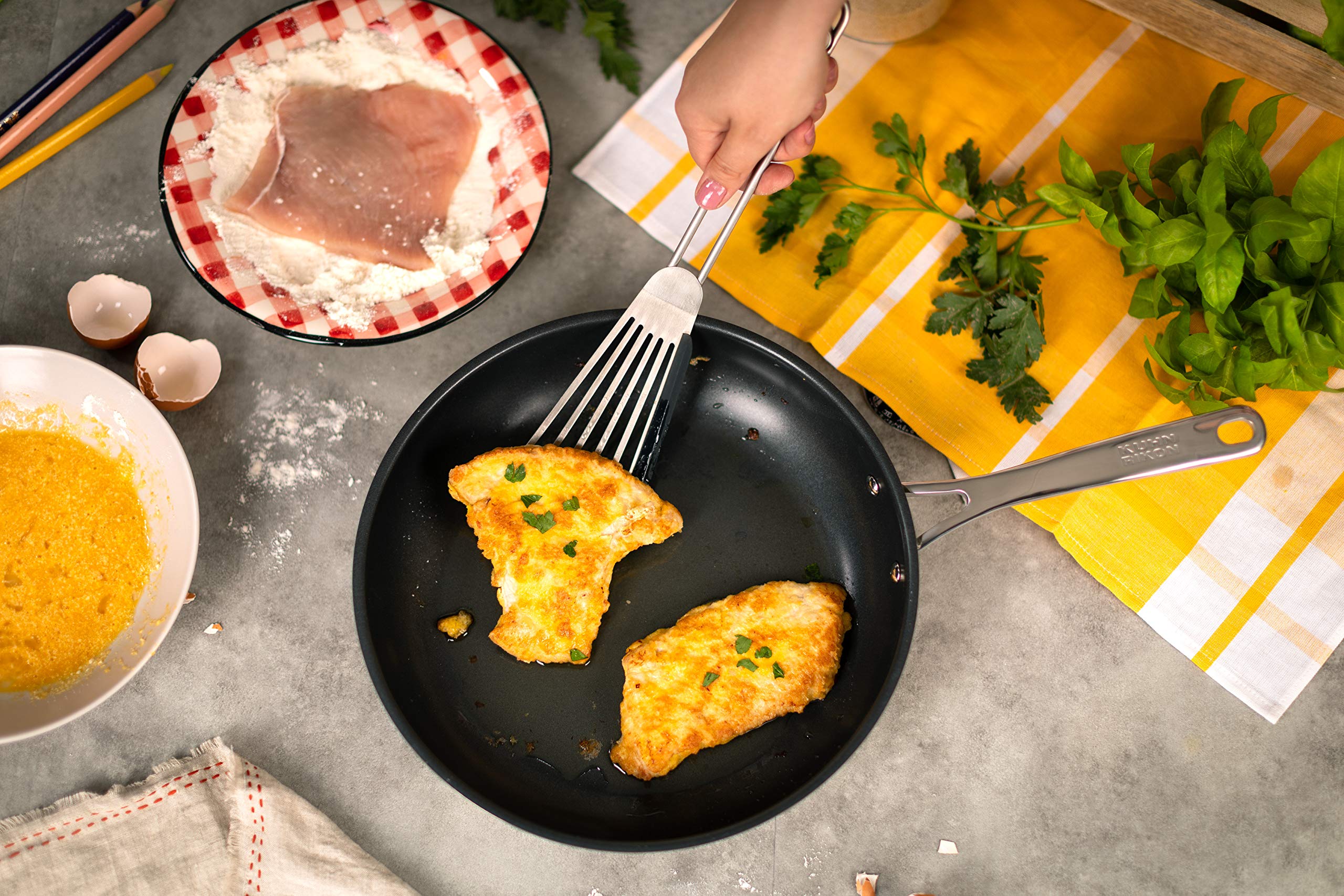 Kuhn Rikon Allround Non-Stick Induction Frying Pan | 20cm Stainless Steel