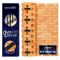 SereneLife Bamboo Bath and Shower Mat – Non-Slip Rollable Design