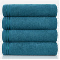 GC Gaveno Cavailia Egyptian Cotton Bath Sheets - 4 Pack Teal Towels