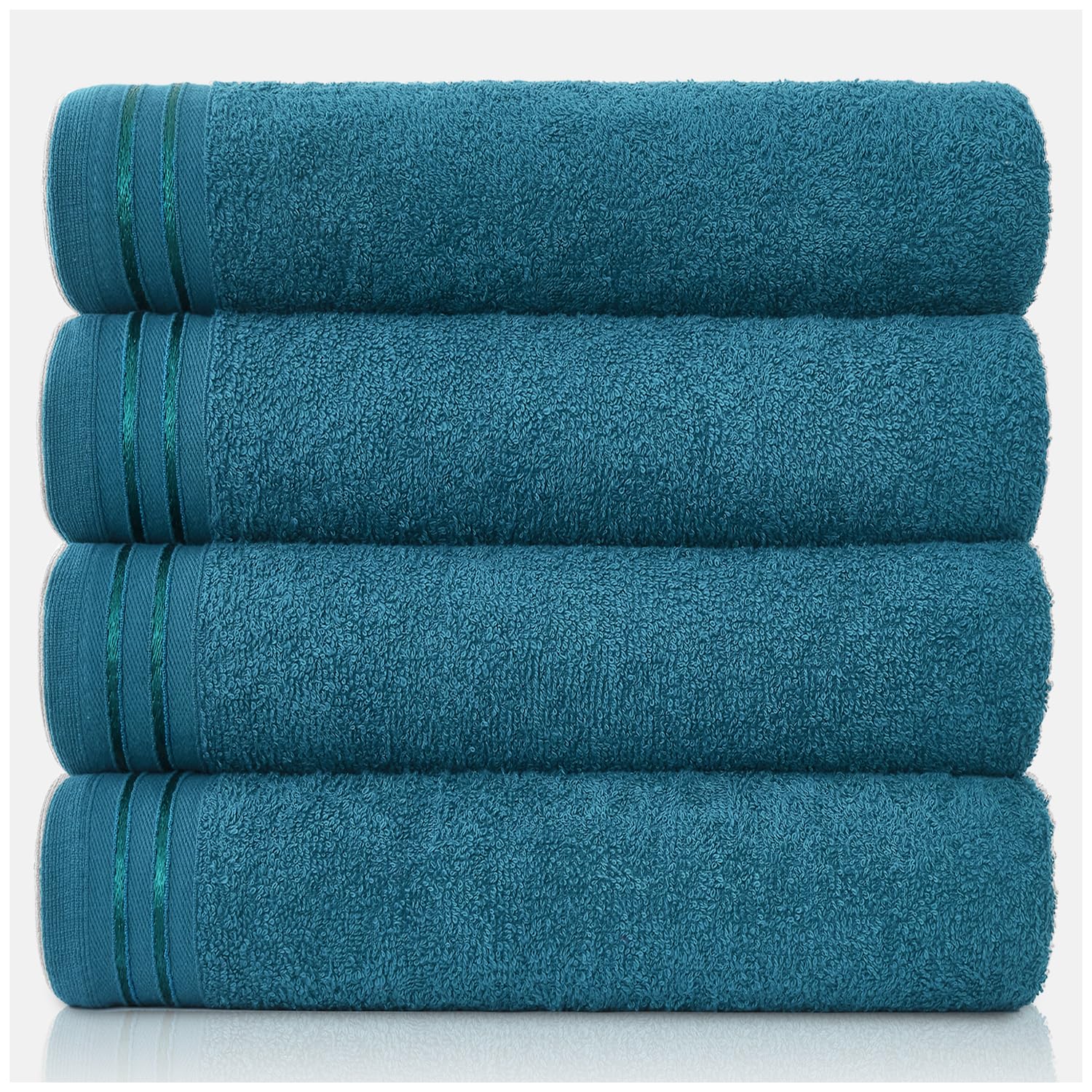 GC Gaveno Cavailia Egyptian Cotton Bath Sheets - 4 Pack Teal Towels