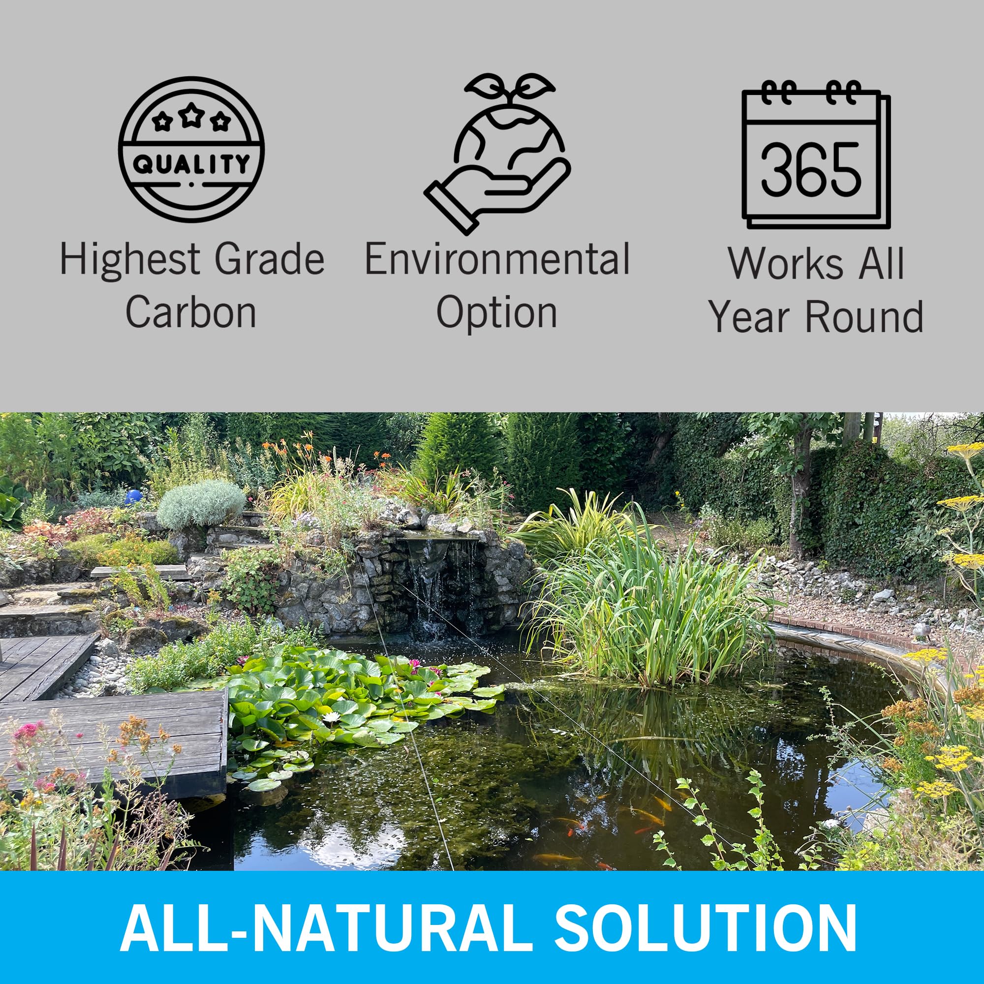 Evolution Aqua Pond Dechlorinator | Inline Activated Carbon Water Filter