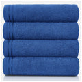 GC Gaveno Cavailia Egyptian Cotton Bath Sheets - 4 Pack Royal Blue