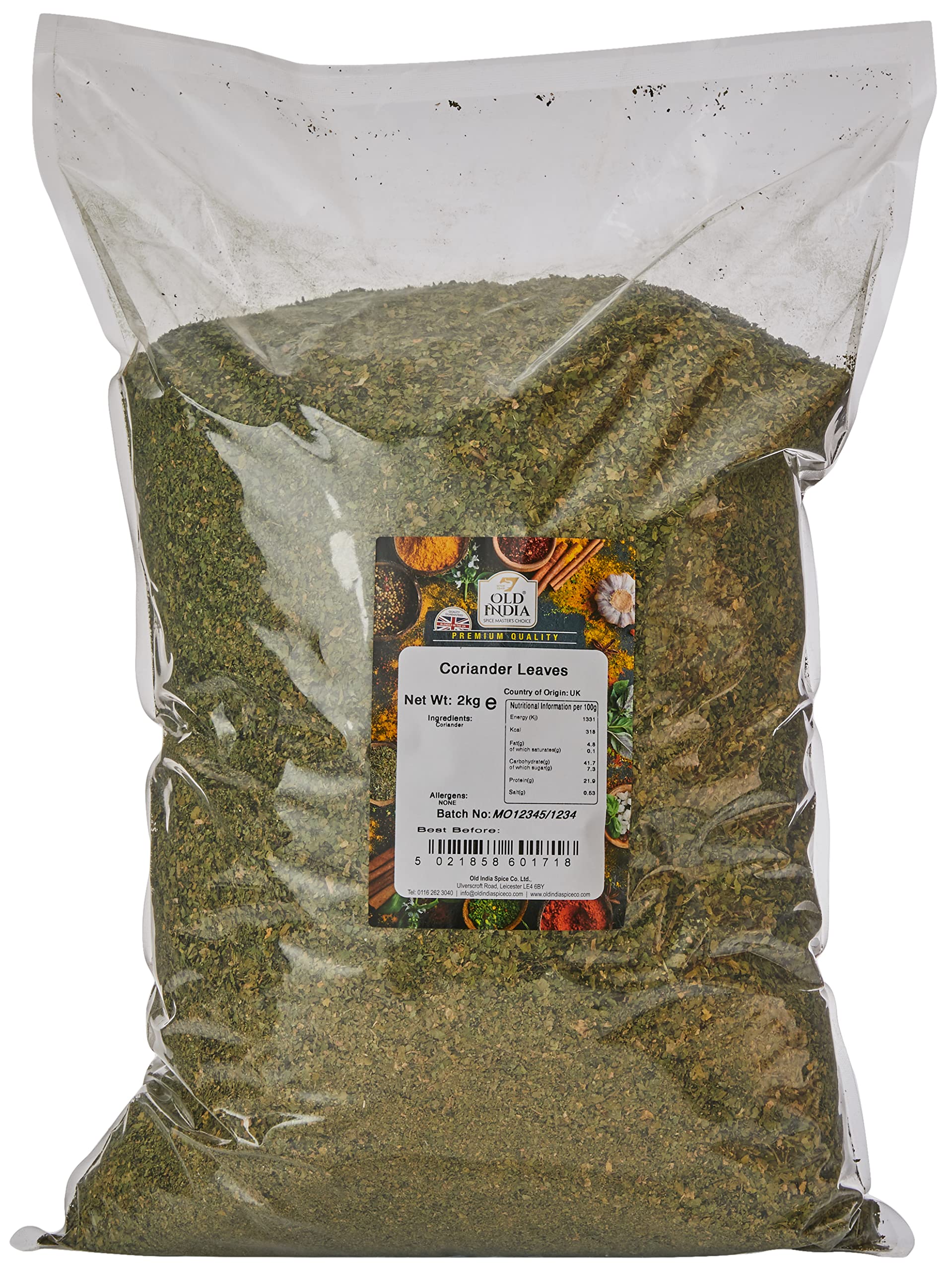 Old India Dried Coriander Leaves – 2kg Bulk Culinary Seasoning Herb