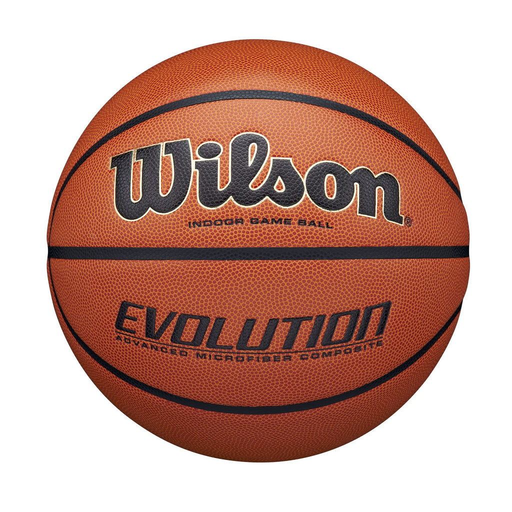 Wilson Evolution Indoor Basketball – Size 7 Synthetic Leather Orange