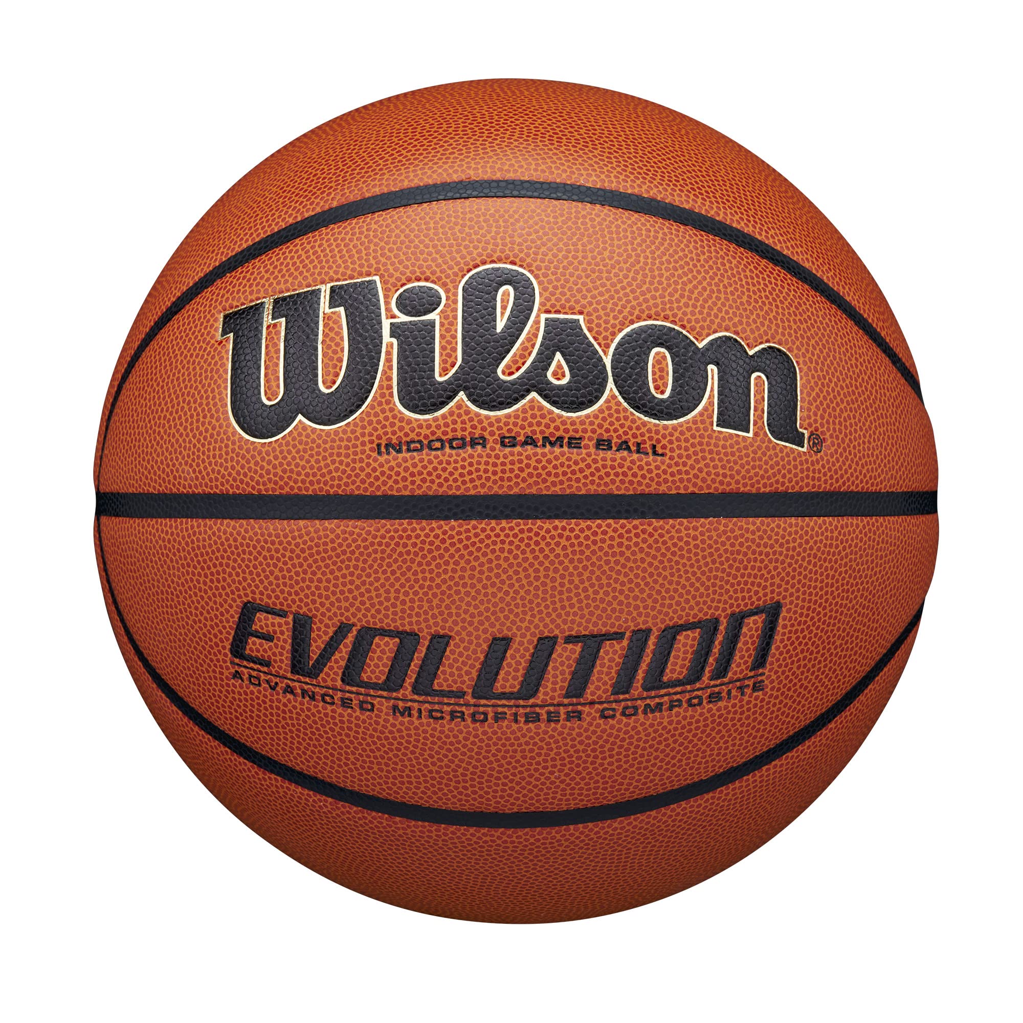 Wilson Evolution Indoor Basketball – Size 7 Synthetic Leather Orange