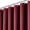BTTN Red Waffle Shower Curtain – 182x200cm Waterproof Weighted Fabric