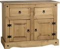 Seconique Corona Pine Sideboard – 2 Door 2 Drawer Storage Cabinet