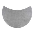 Chenille Bath Mat – Non-Slip Round Shower Rug, Grey (55cm)