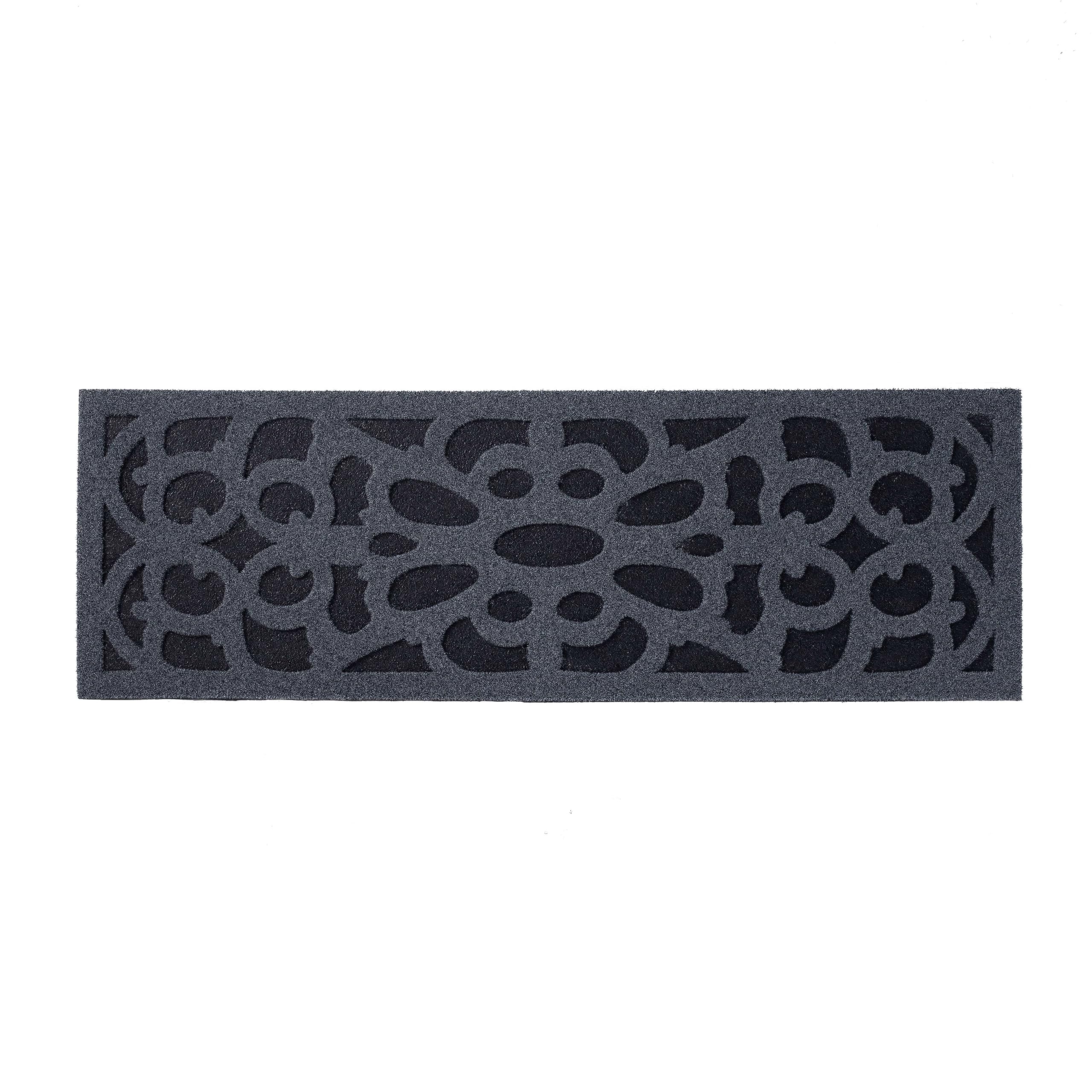 Nicoman Narrow Doormat – Victorian Recycled Rubber Heavy Duty Mat, 75x25cm