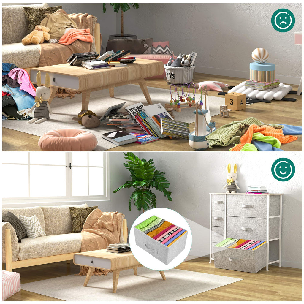 YITAHOME 7-Drawer Fabric Dresser – Storage Organizer with Steel Frame