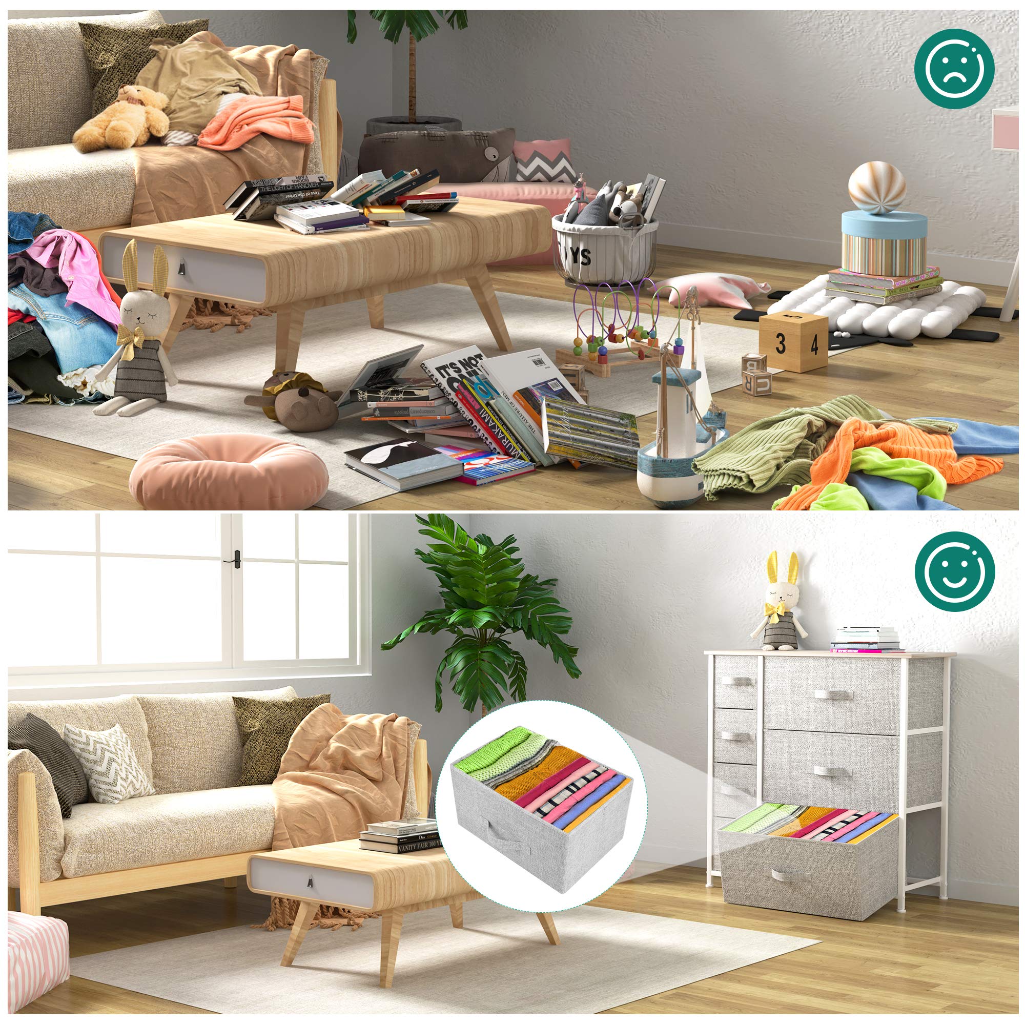 YITAHOME 7-Drawer Fabric Dresser – Storage Organizer with Steel Frame