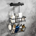 HouseUp Hanging Shower Caddy – Rustproof No-Drill Bathroom Shelf, Black