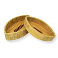 American Football Bamboo Snack Bowls - 2 Pack Party Set