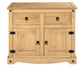 Corona Mexican Pine Large Sideboard – 2 Door 2 Drawer Rustic Cabinet