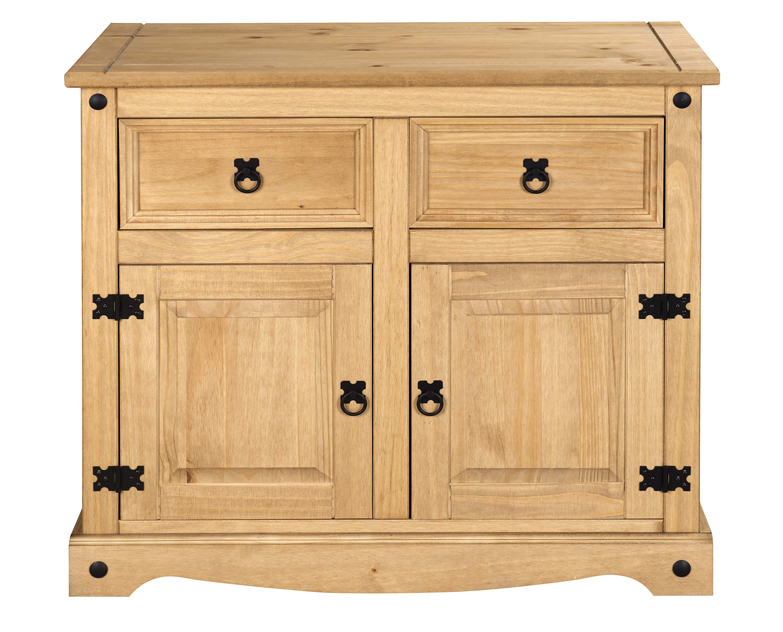 Corona Mexican Pine Large Sideboard – 2 Door 2 Drawer Rustic Cabinet