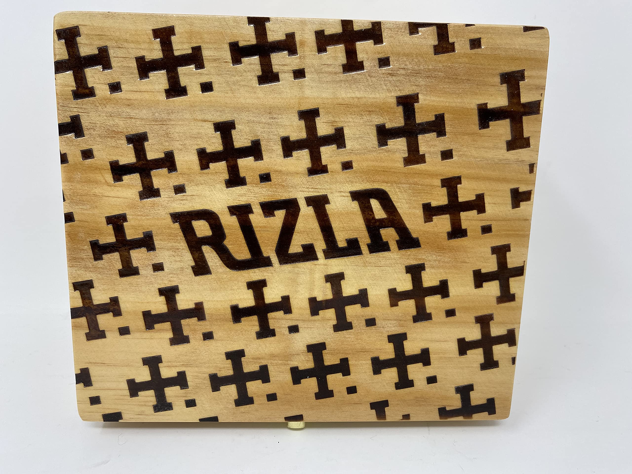 Raw & Rizla Wooden Rolling Box Gift Set with Grinder and Papers