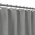 Barossa Design Extra Long Waffle Weave Shower Curtain | 96" Gray