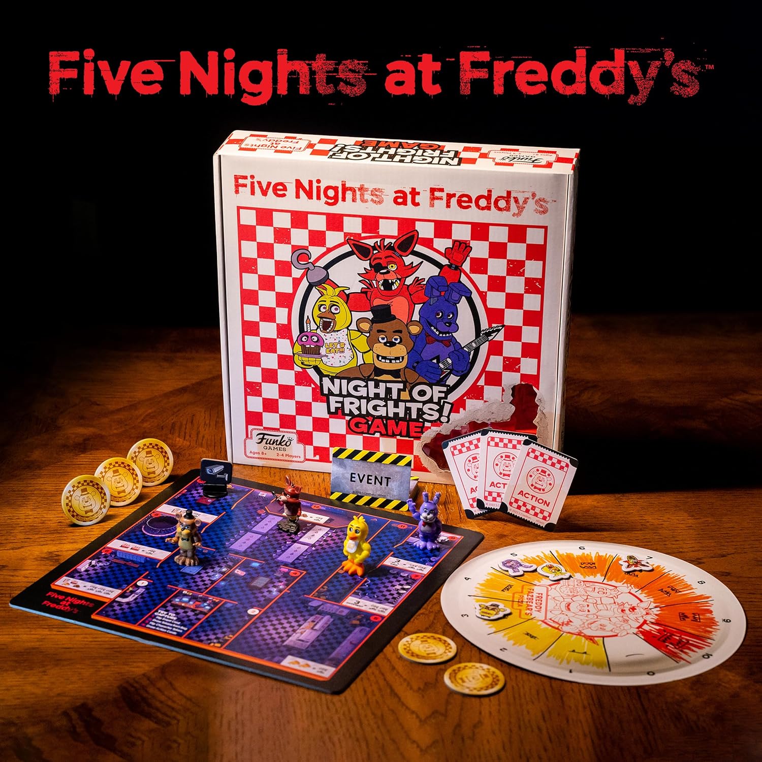 Snaps Five Nights at Freddy's: Night of Frights Strategy Board Game