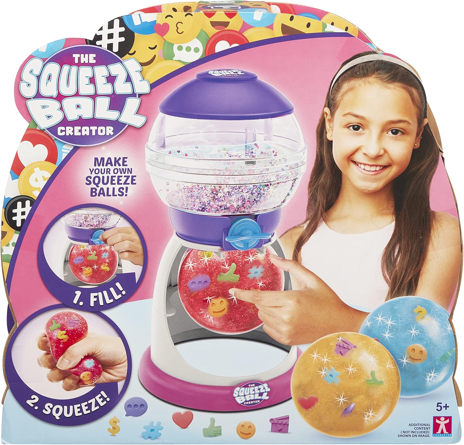 Snaps Squeeze Ball Creator – DIY Sensory Fidget Toy Kit with Emoji Icons