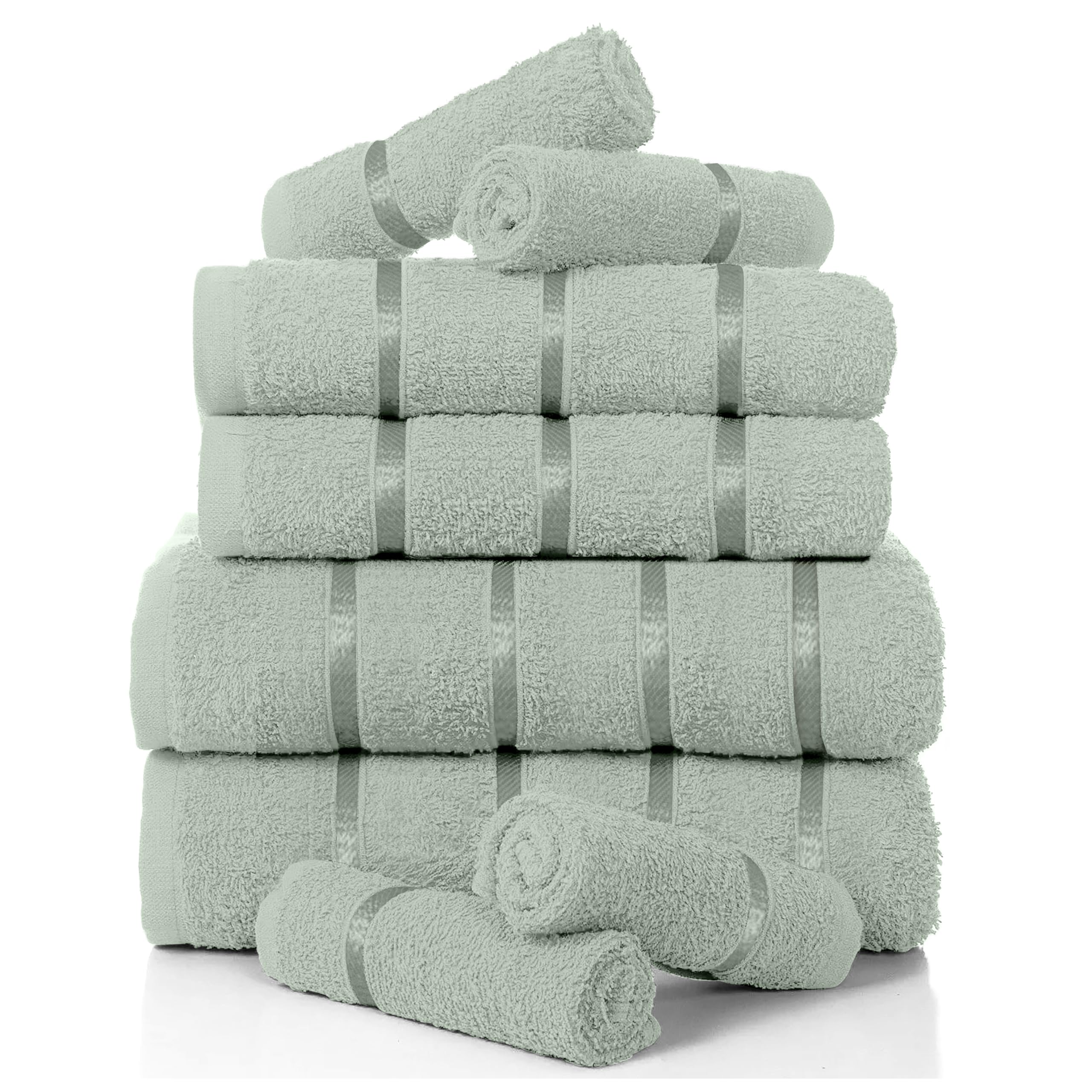Gaveno Cavailia 8-Piece Egyptian Cotton Towel Bale Set – Duck Egg