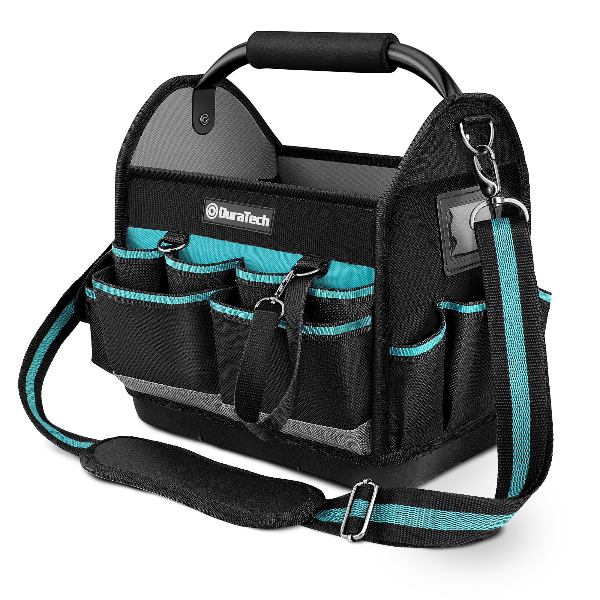 DURATECH Heavy Duty 900D Open Tote Tool Bag with Steel Tube Grip