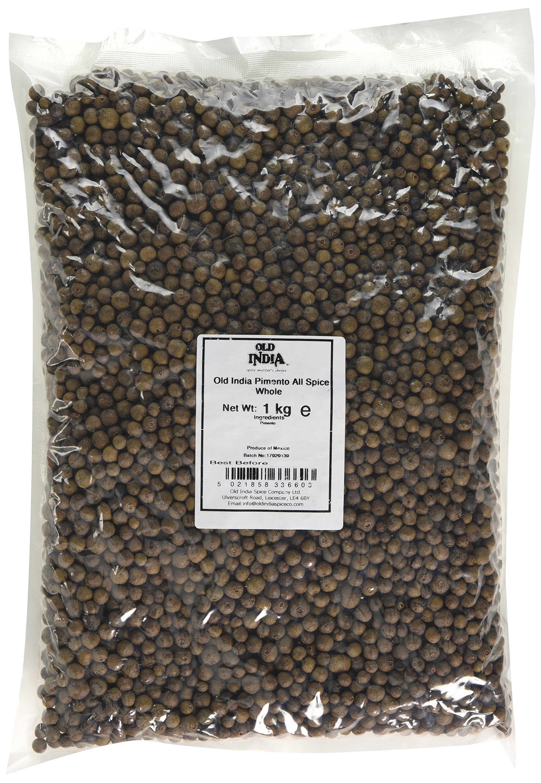 Old India Pimento All Spice Whole Berries - Bulk Gourmet Seasoning 1kg
