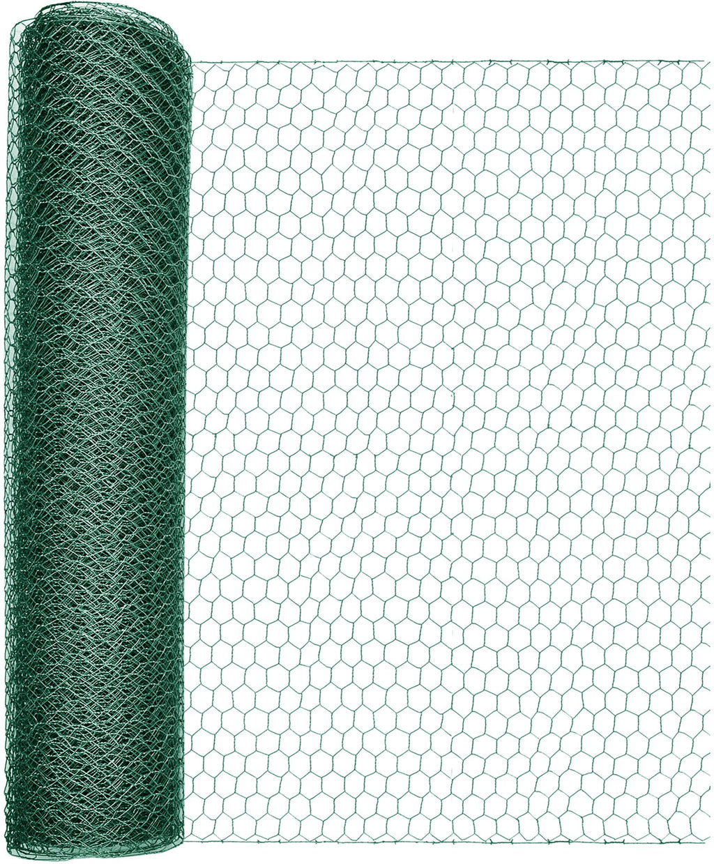 Windhager Green Hexagonal Mesh Steel Core Fencing - 25mm x 10m