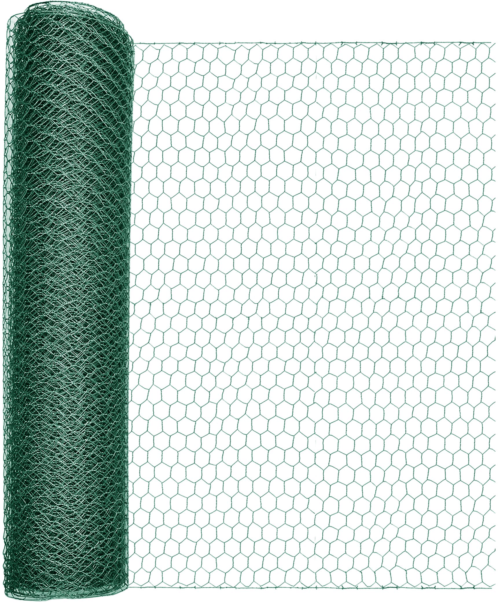 Windhager Green Hexagonal Mesh Steel Core Fencing - 25mm x 10m
