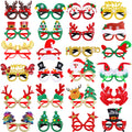 24-Pack Christmas Glitter Eyeglasses | Holiday Party Favors