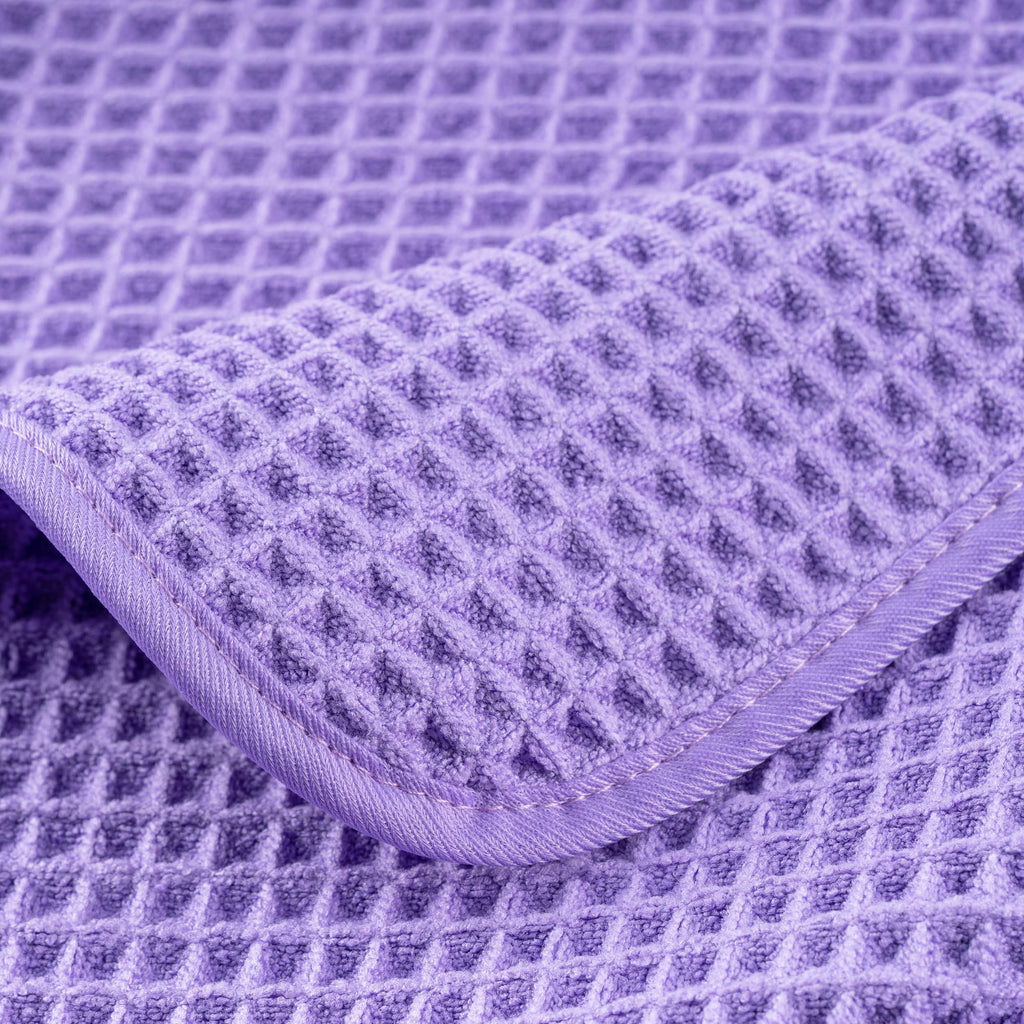 Polyte Microfibre Bath Towels | Quick Dry Waffle Weave | 4 Pack