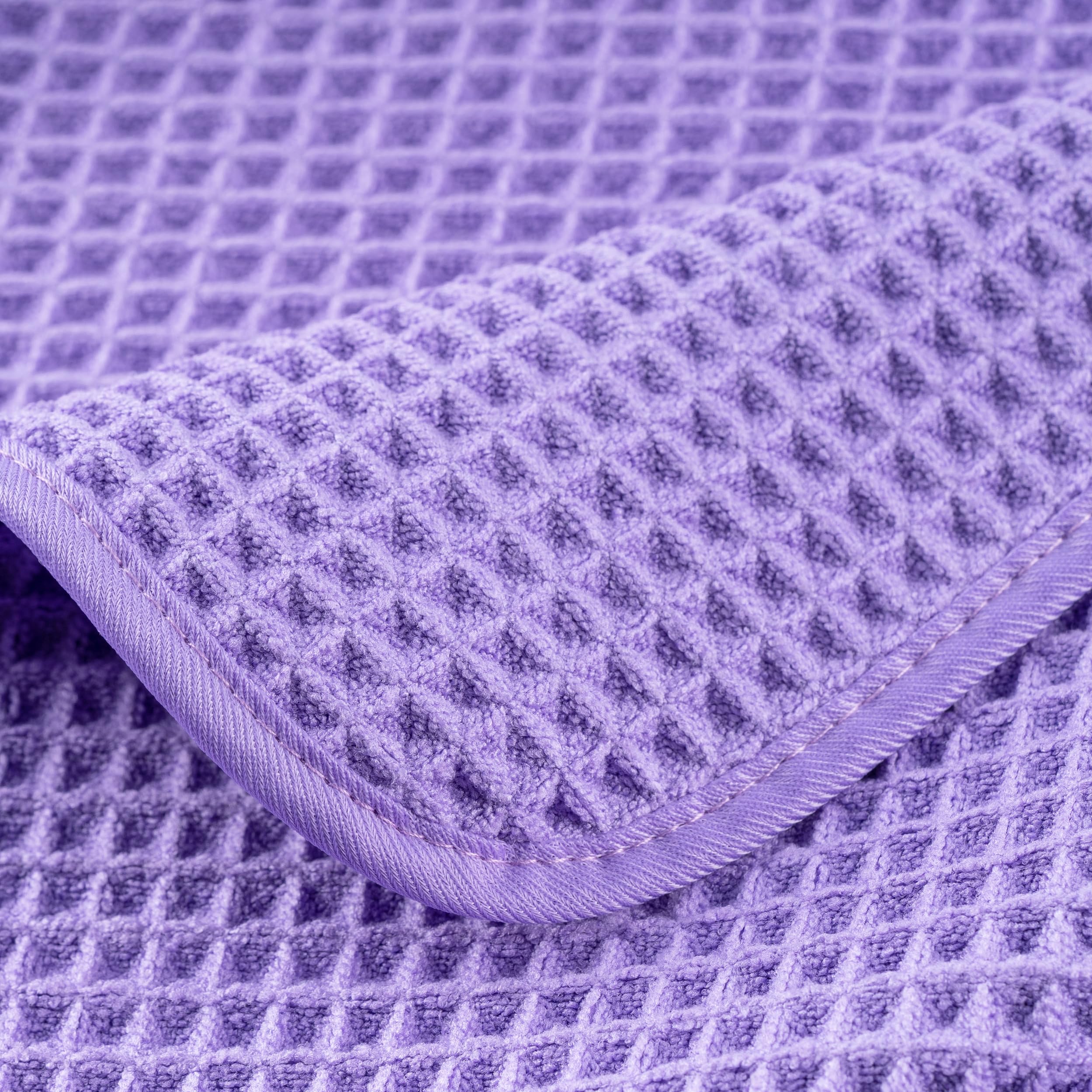 Polyte Microfibre Bath Towels | Quick Dry Waffle Weave | 4 Pack