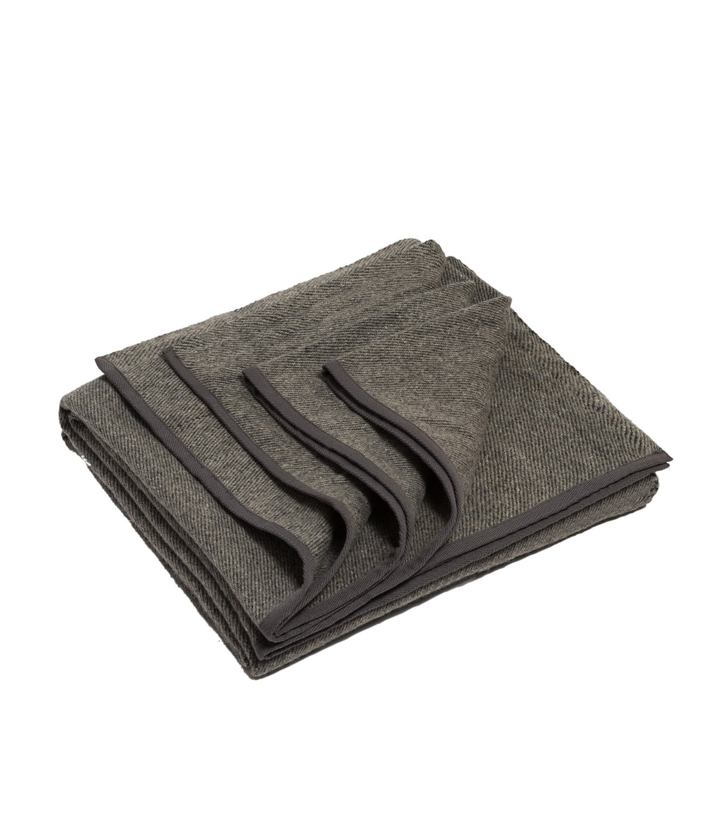 Manduka Recycled Wool Yoga Blanket – Soft Sustainable Prop, Sediment