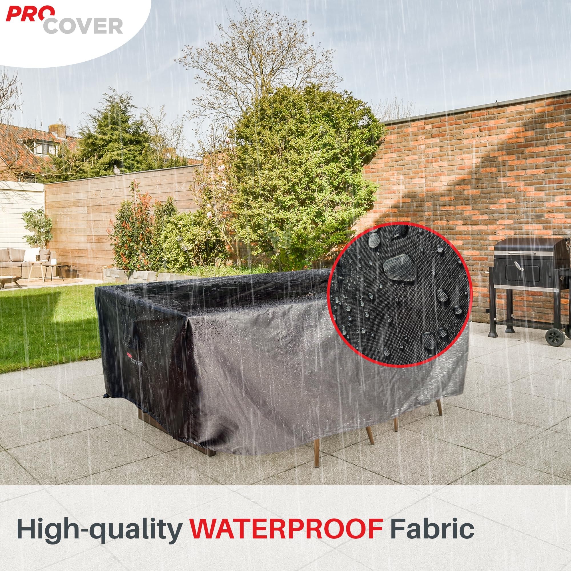 ProCover Waterproof Outdoor Furniture Cover – 600D Oxford Fabric